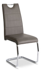 Étkezőszék Lesione (szürke öko-bőr) 