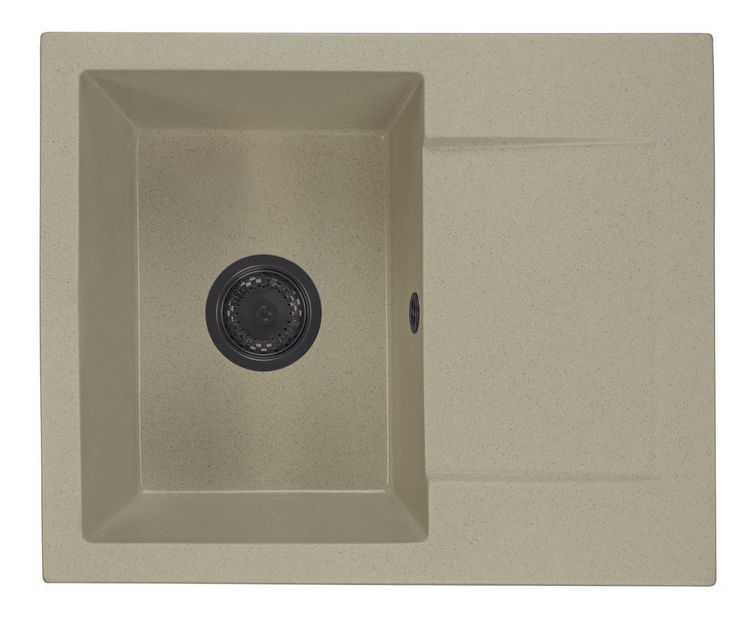 Chiuvetă de bucătărie Dalgam (bej) (cu 3 orificii pentru robinet) (D)