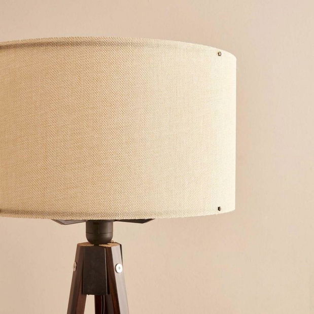 Lampă de podea Amorekko 4 (crem + maro)