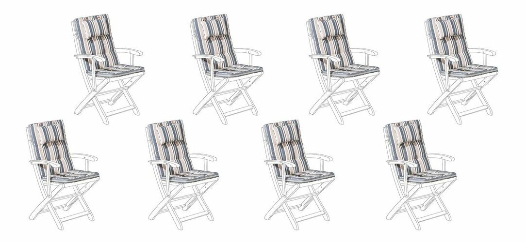 Set 8 buc. pernă MALI (albastru închis)