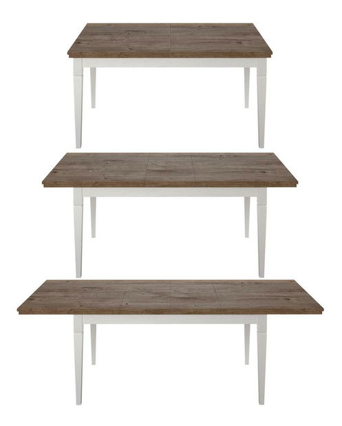 Stol na razvlačenje Elvina 92 (bijeli pepeo + hrast lefkas)