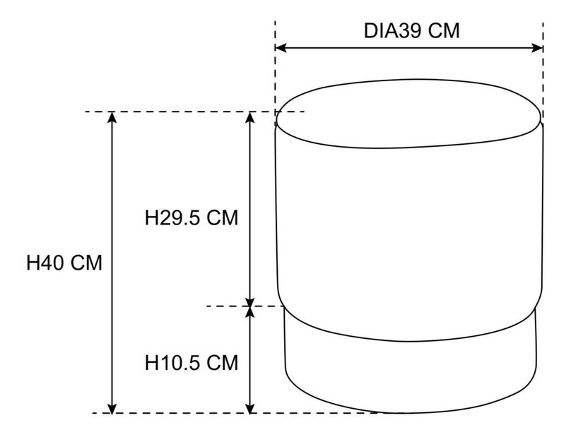 Lábtartó Ginebra (fekete)