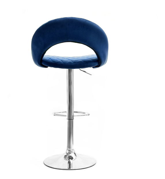 Scaun Hamlet (albastru marin + crom)