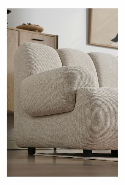 Modulárna rohová sedačka (P) Tessalia 3P (piesková)