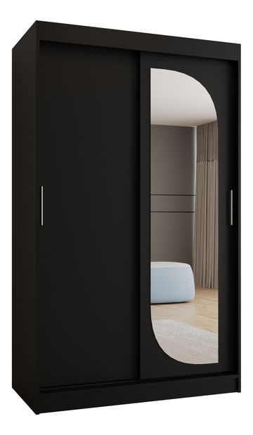 Dulap de haine 120 cm Lulu (Negru)