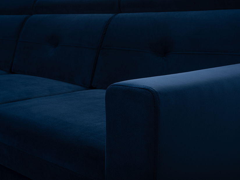 Rohová sedačka Sanfew (tmavomodrá) (L)