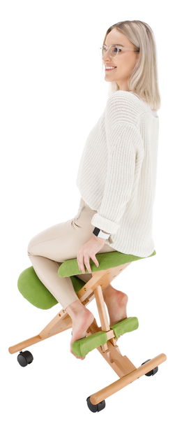 Irodai fotel Grisel (bükk + zöld)