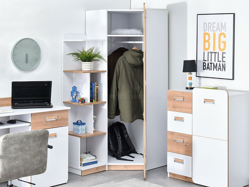 Mobilier cameră studenți Clerigo 03 (alb)