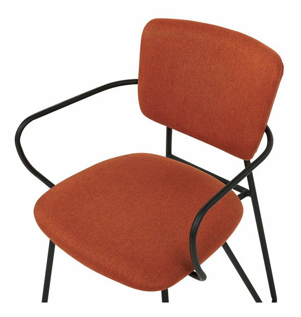 Set 2 ks jedálenských stoličiek Emmanuelle (oranžová)