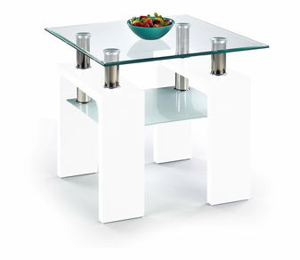 Konferenčný stolík Diamond H Kwadrat (biela)