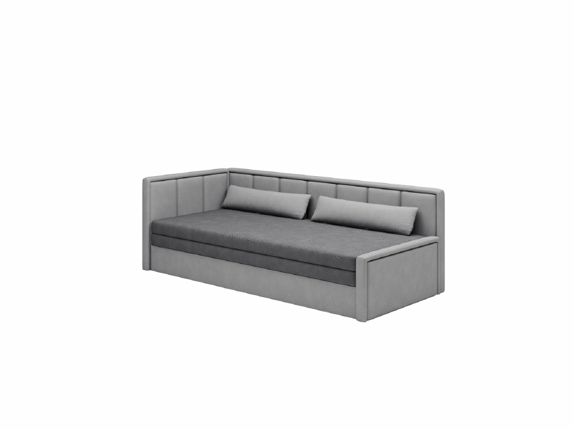 Pohovka trojsedačka Fausto (sivá + svetlosivá) (L)