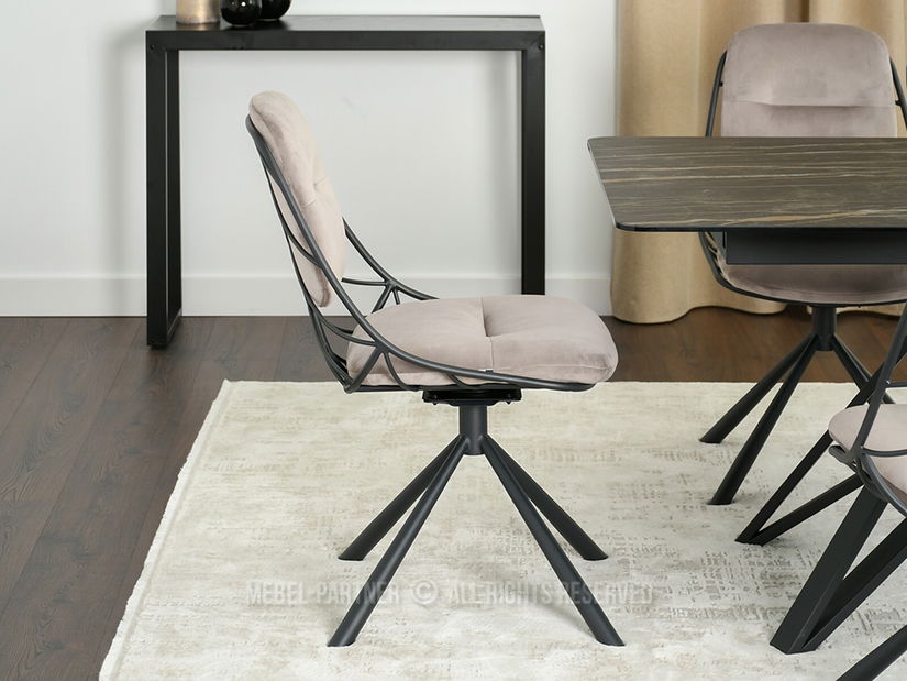 Stolica Brooklyn (bež + crna)