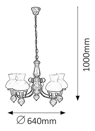 Závesné svietidlo Petronel 7079 (matná čierna + orech vlašský + opálové sklo)
