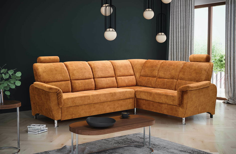 Kutna garnitura- Dina (boja senfa) (D)