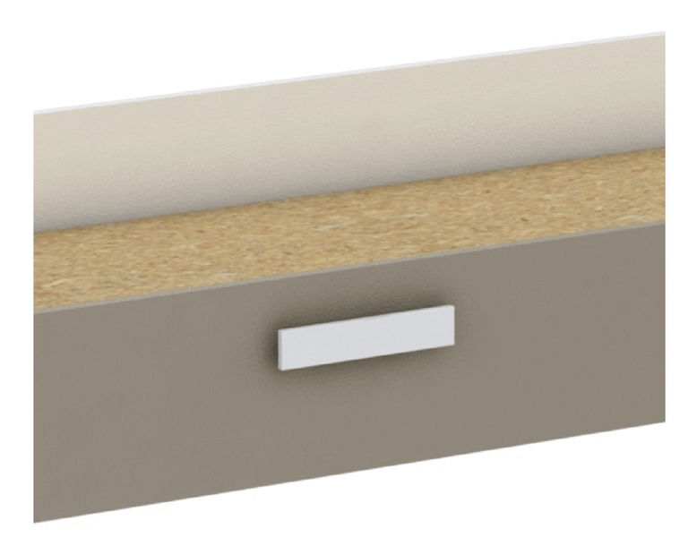 Spațiu de depozitare sub pat Trinny (alb + gri maro)