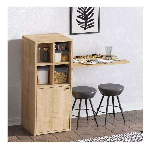 PC asztal Aliex 13 (dió + fekete)