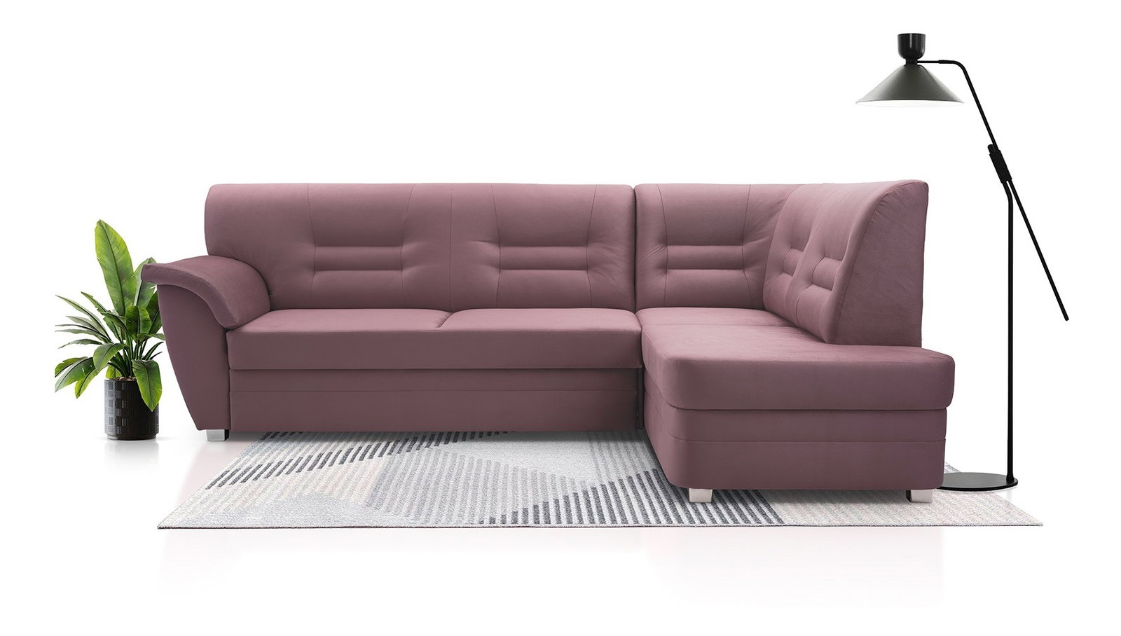 Sarokkanapé Janeen (rózsaszín) (J)