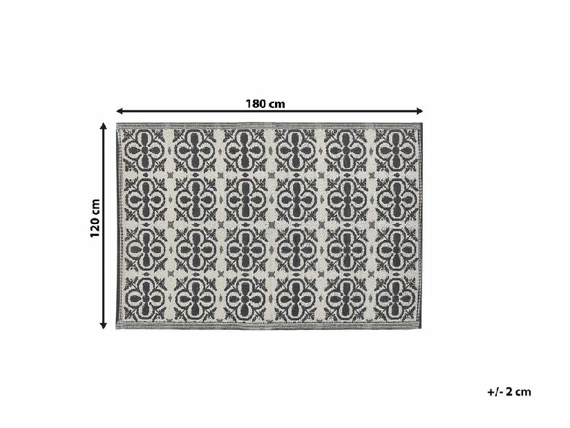 Koberec 120x180 cm NELLIA (čierna + biela)