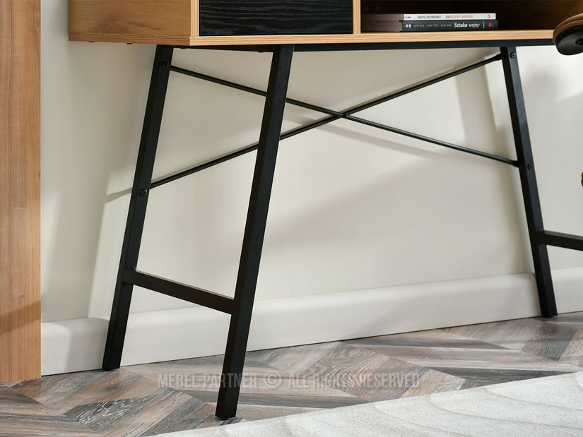 PC stolić Gavon (crni hrast + crna)