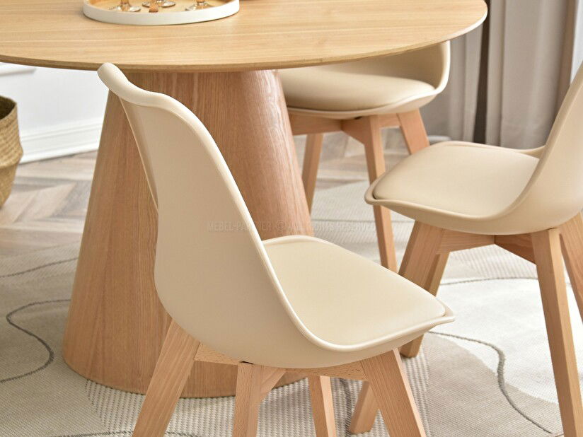 Stolica Large Wood (bež + crna)