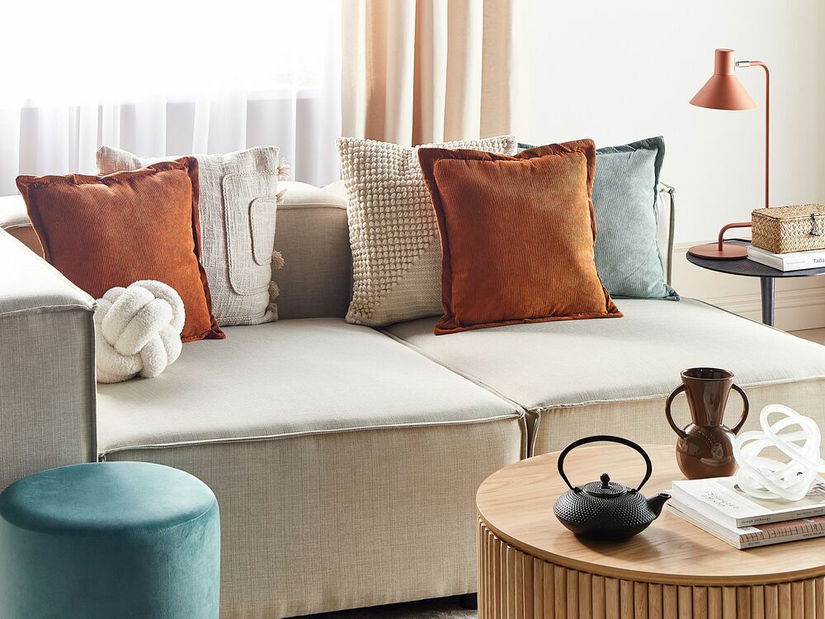 Díszpárna készlet (2 db.) 43 x 43 cm Zinny (barna)