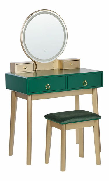 Toaletný stolík Fedro (zelená)