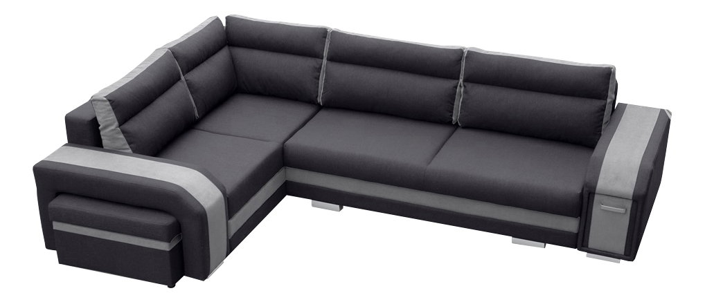 Sarokkanapé Asperata (sötétszürke + világosszürke) (B)