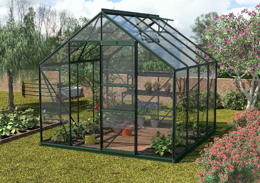 Stil clasic Greenhouse Neptune 6700 (sticlă + verde)