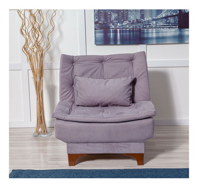 Relaxačné kreslo Klaudi B (sivá)