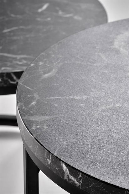 Dohányzóasztal szett (2 db.) Owen (fekete) 