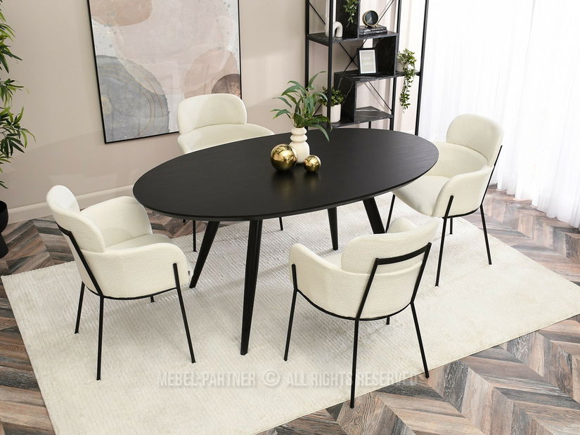 Stolica Baggie K (krem + crna)