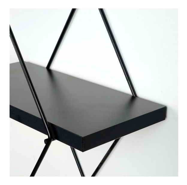 Dekorativna zidna polica Duvelo 15 (crna)