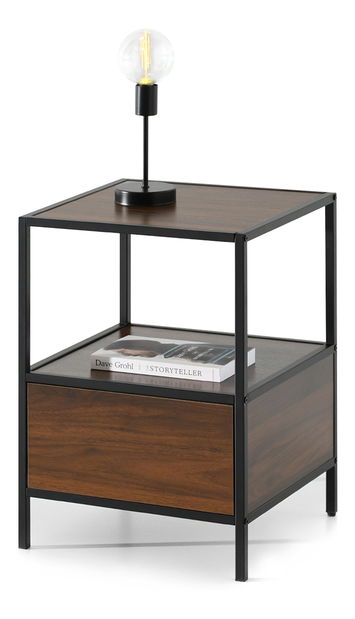 Nočný stolík Subsidios (čierna)