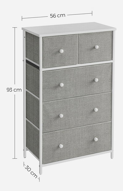 Komoda Akely 51 (sivá)