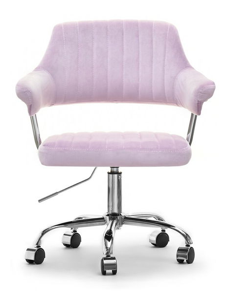 Stolica Merylyn (jorgovan + krom)