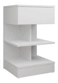 Nočný stolík Stawaga (biela) *výpredaj