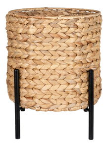 Virágcserép Aidelia (natúr + fekete)