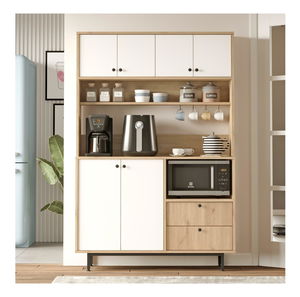 Ormar s policama Rebutia 5 (hrast + bijela)