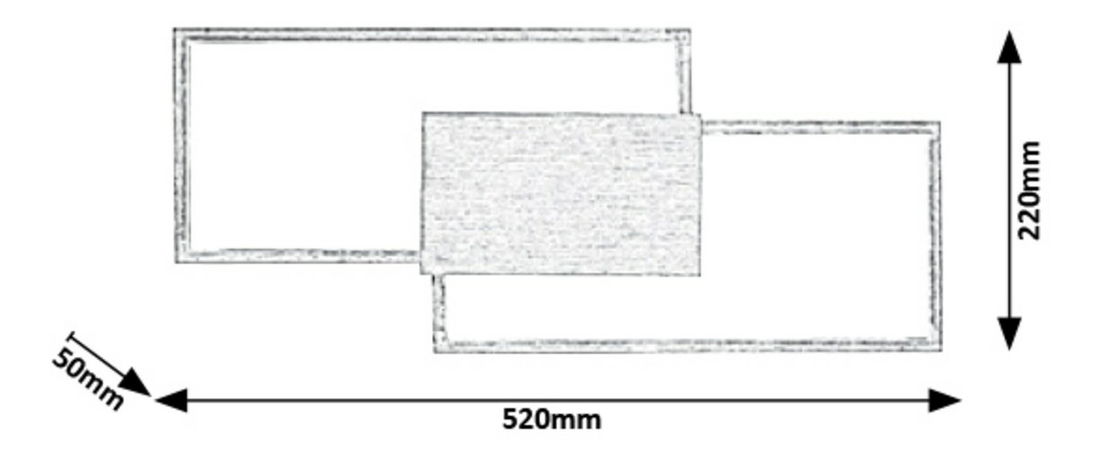 Fali lámpa Andrea (króm)