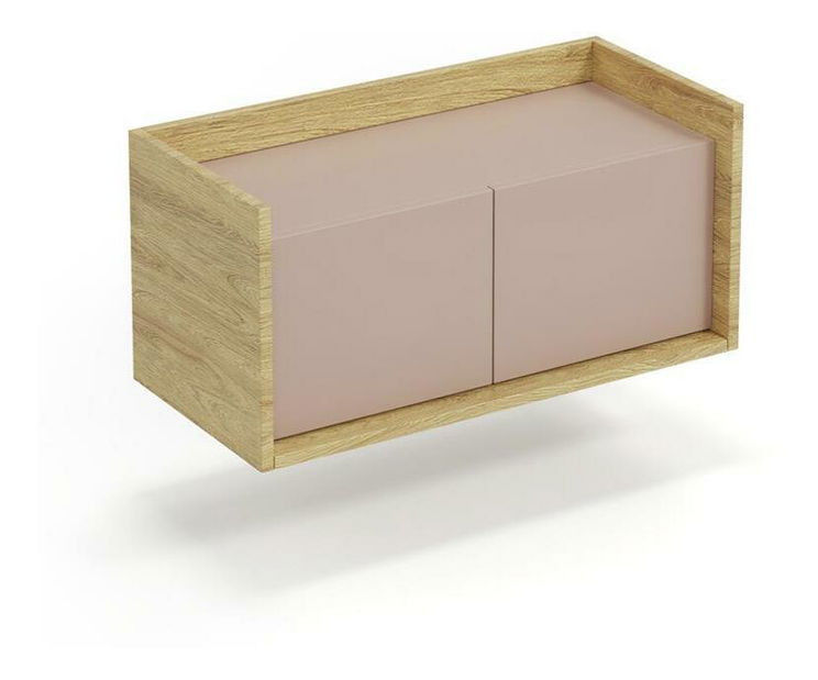 Ormarić Mozelle 2D2 (hikor + ružičasta)