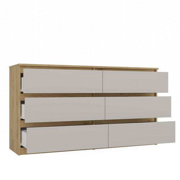 Komoda Musecalo 6 140 (dub artisan + kašmír)