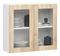Felső konyhaszekrény Laconico (fehér + sonoma tölgy)