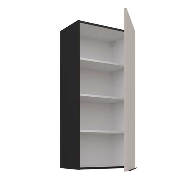 Felső konyhaszekrény Aaron 50 G-108 1F (matt fekete + kasmír)