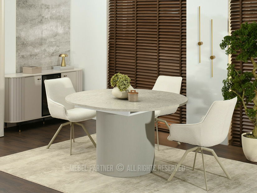 Masă sufragerie Podriamos (marmură + gri)