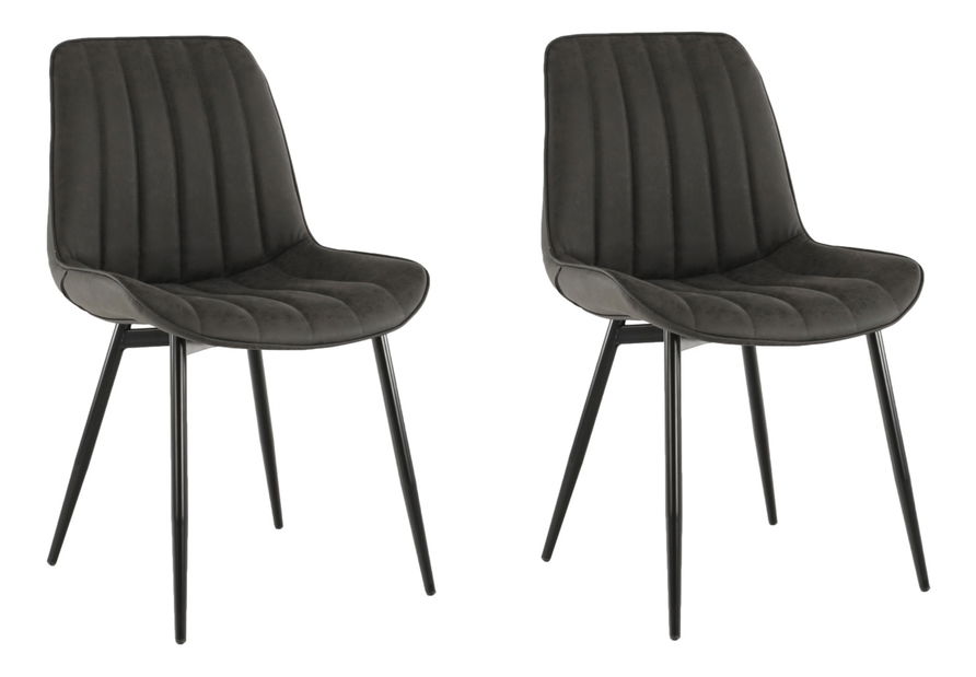 Set 2 buc. scaune sufragerie Halana (Gri închis) *Vânzare