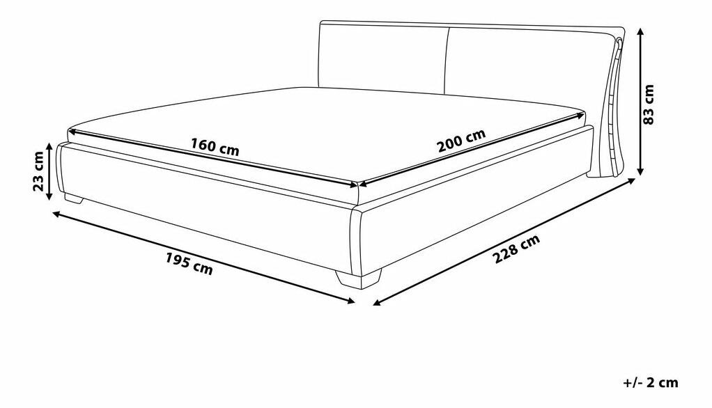 Franciaágy 160 cm PARNAS (ágyráccsal) (arany)