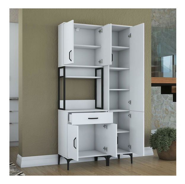 Set dulapuri bucătărie Jenaretta 21 (alb + negru)