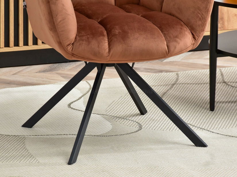 Kreslo Kikino X (medená + čierna)