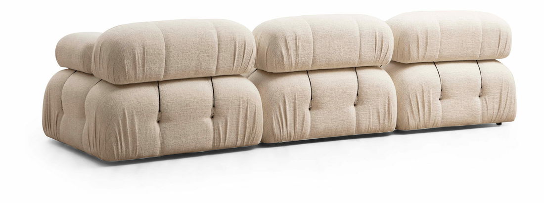 Háromszemélyes kanapé Bubel (krém)