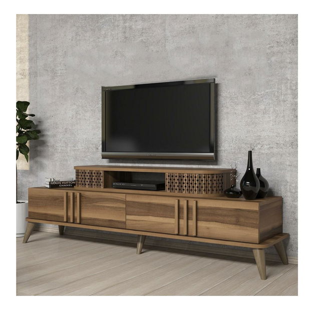 Masă TV/Dulap Lamele 2 (nuc)